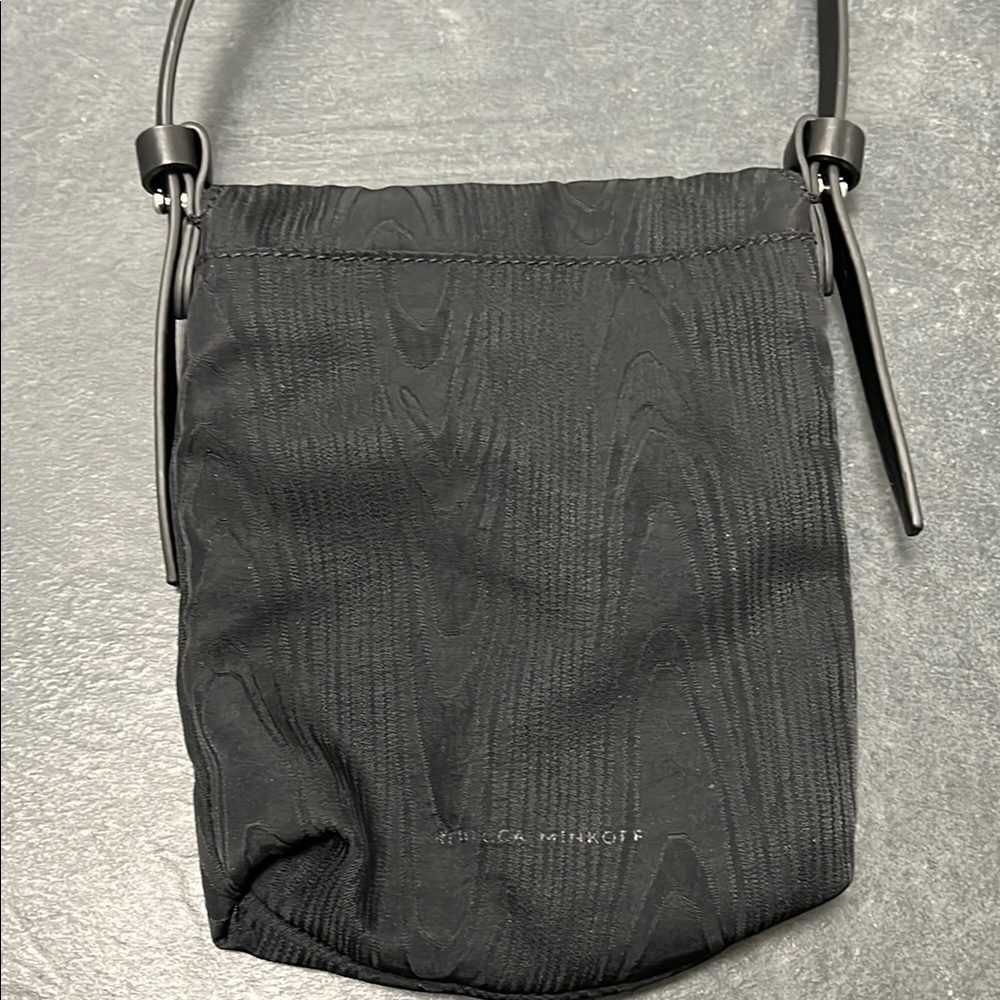 Rebecca Minkoff Bowie phone Black Crossbody Bag with Silver accents - Picture 3 of 6